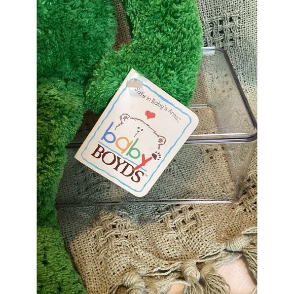 Baby Boyds Starlight Green Frog Plush Toy Stuffed Animal 16" 100% Safe For Baby - Picture 2 of 10